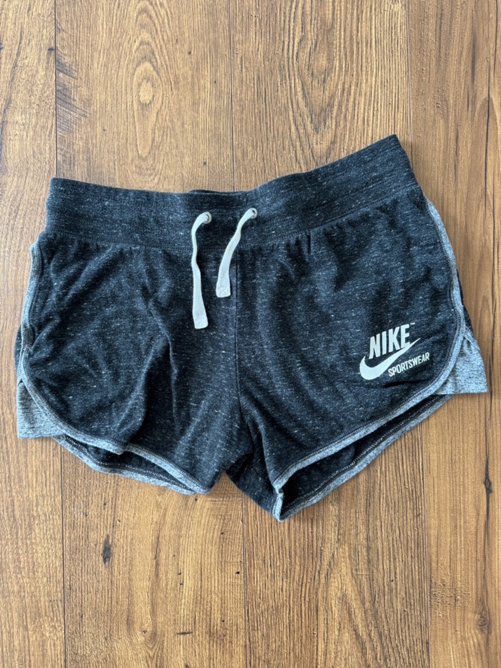 Nike women’s grey sweat shorts, size medium